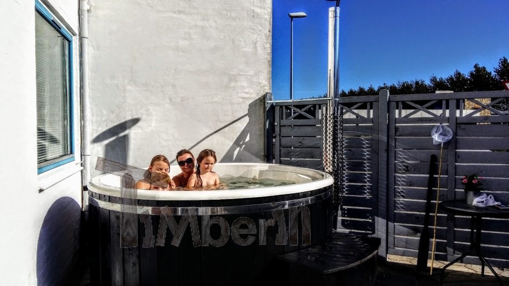 Outdoor whirlpool which perfectly fits to your backyard. It requires minimum space 